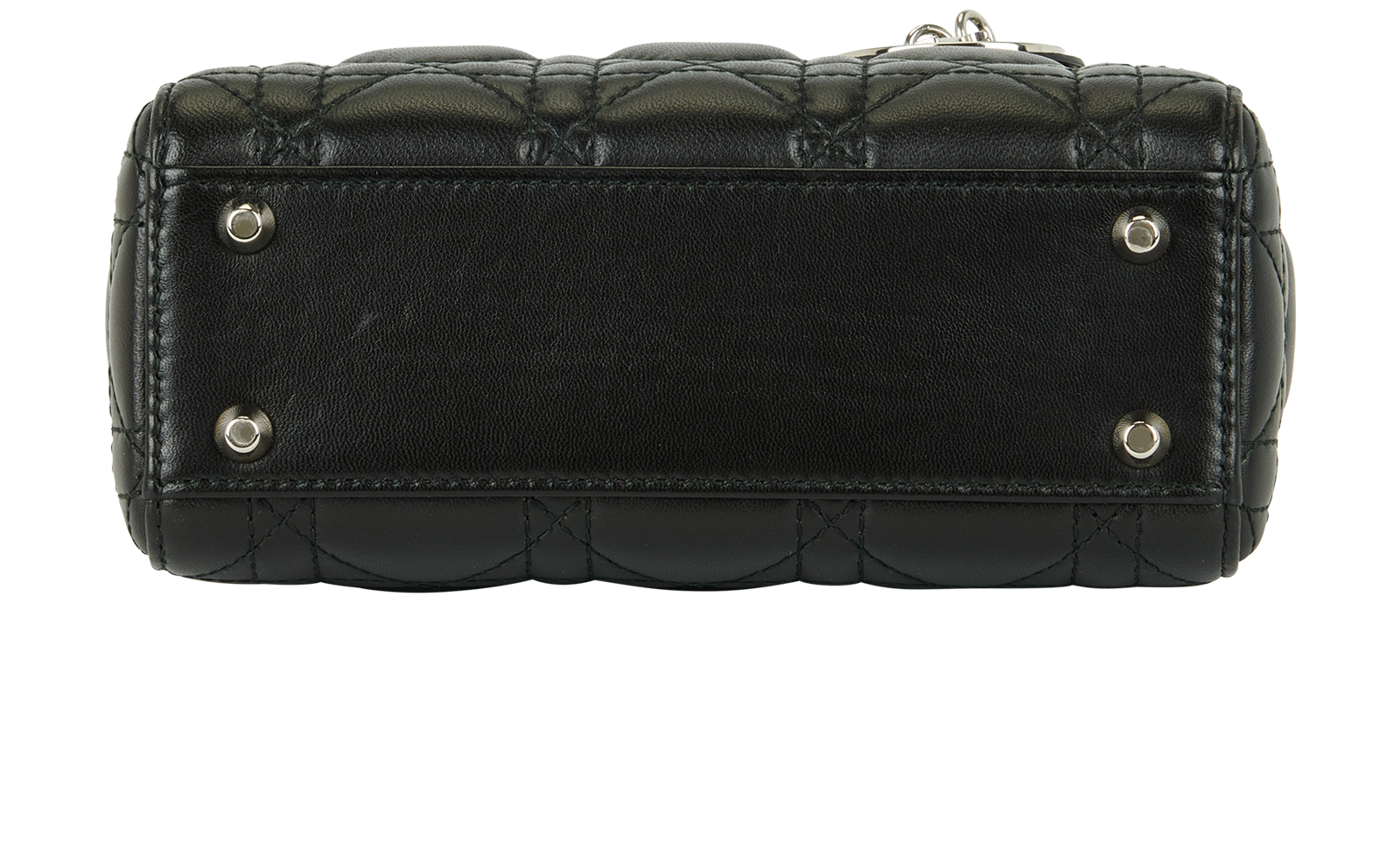 Mini Lady Dior Cannage, &pound;2,200, Handbags, Black, Leather, Top view